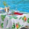 3 PCS Hawaiian Luau Tablecloths Plastic Rectangle Disposable Tropical Palm Leaves Table Cloths 54"x108"